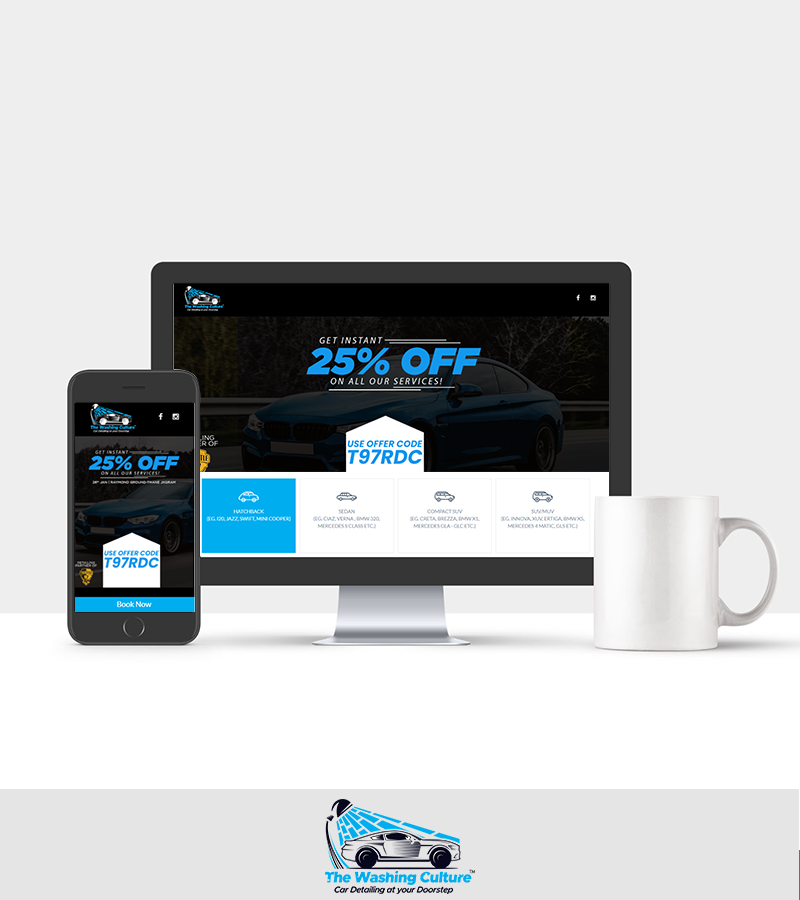 Website Development of The Washing Culture